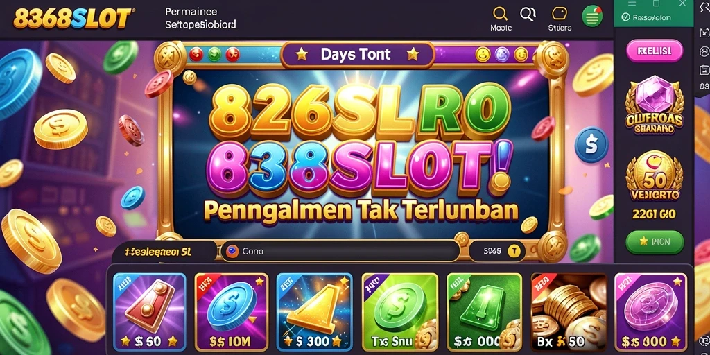 Tampilan gameplay seru di 8368SLOT dengan tema menarik.