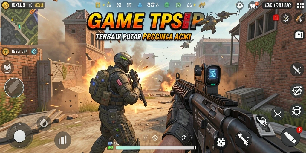 Tangkapan layar IDKLUB yang menunjukkan aksi tempur di gameplay.