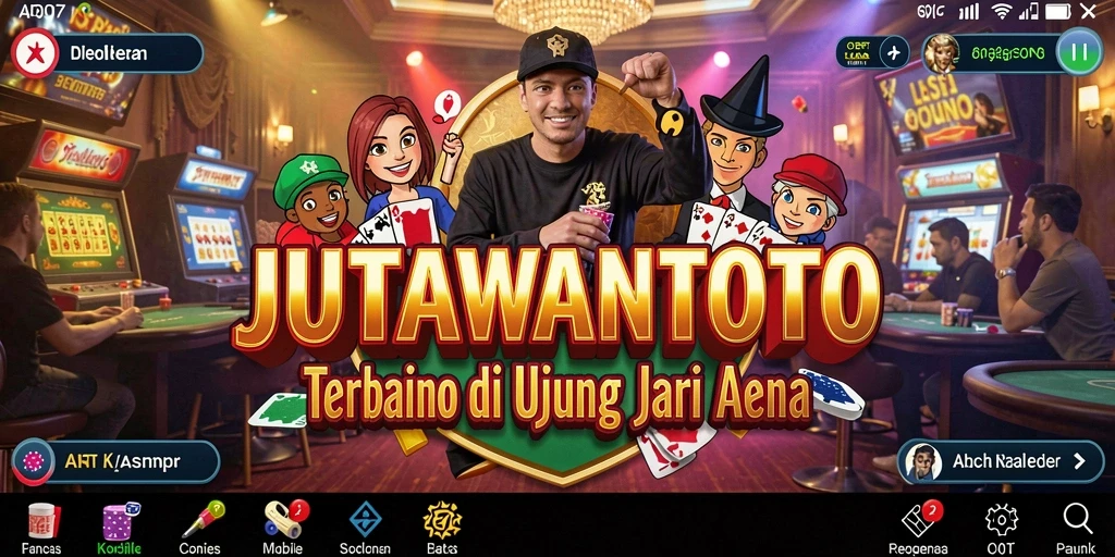 Tampilan grafis menarik dari gameplay JUTAWANTOTO.