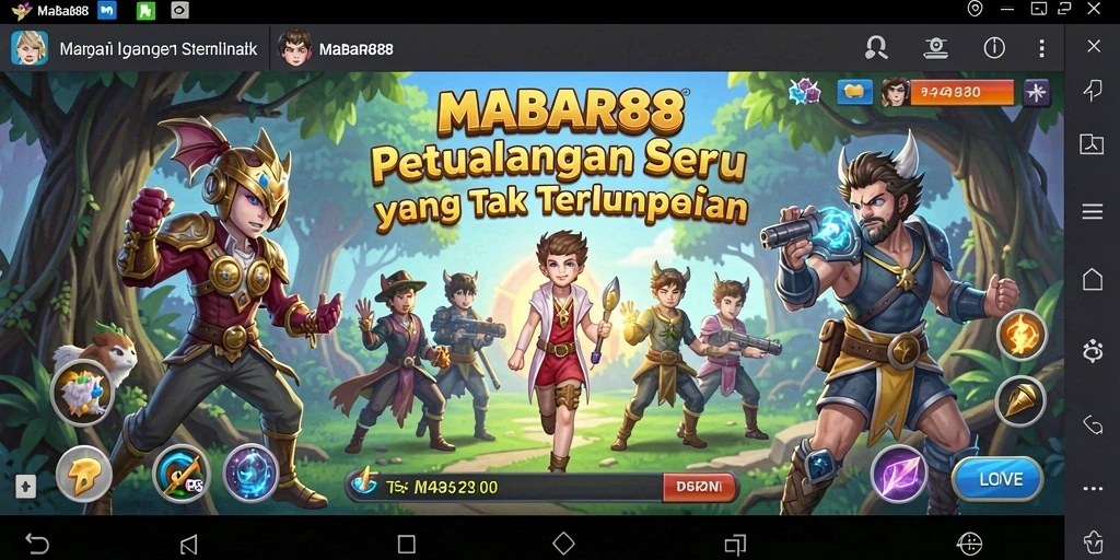 Screenshot MABAR88 menampilkan aksi seru dari gameplay petualangan yang menarik.