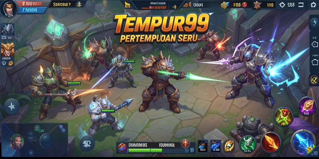 Tampilan gameplay TEMPUR99 yang mendebarkan dengan aksi seru dan strategi tim.