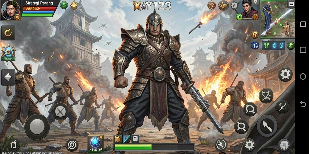 Tampilan gameplay seru dan strategi mendalam dari YY123.