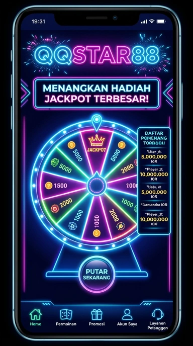Menu navigasi yang intuitif di aplikasi qqstar88.